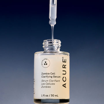 Serum bottle close-up with a dropper